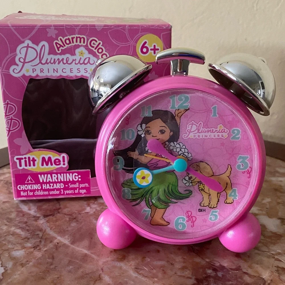 Plumeria Princess Pink Alarm Clock